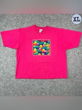 Vintage 90’s Love One an Otter Cropped Tee Shirt